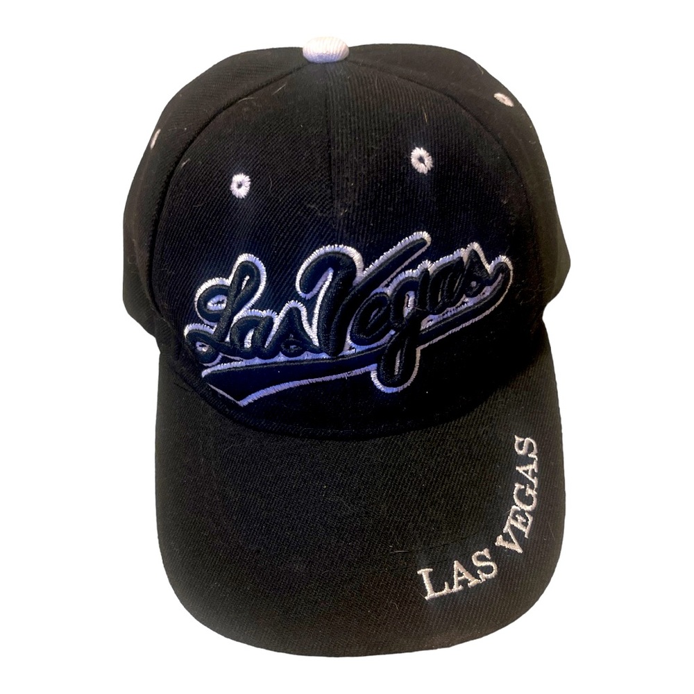 Las Vegas Black Embroidered Baseball Hat Cap Adjustable